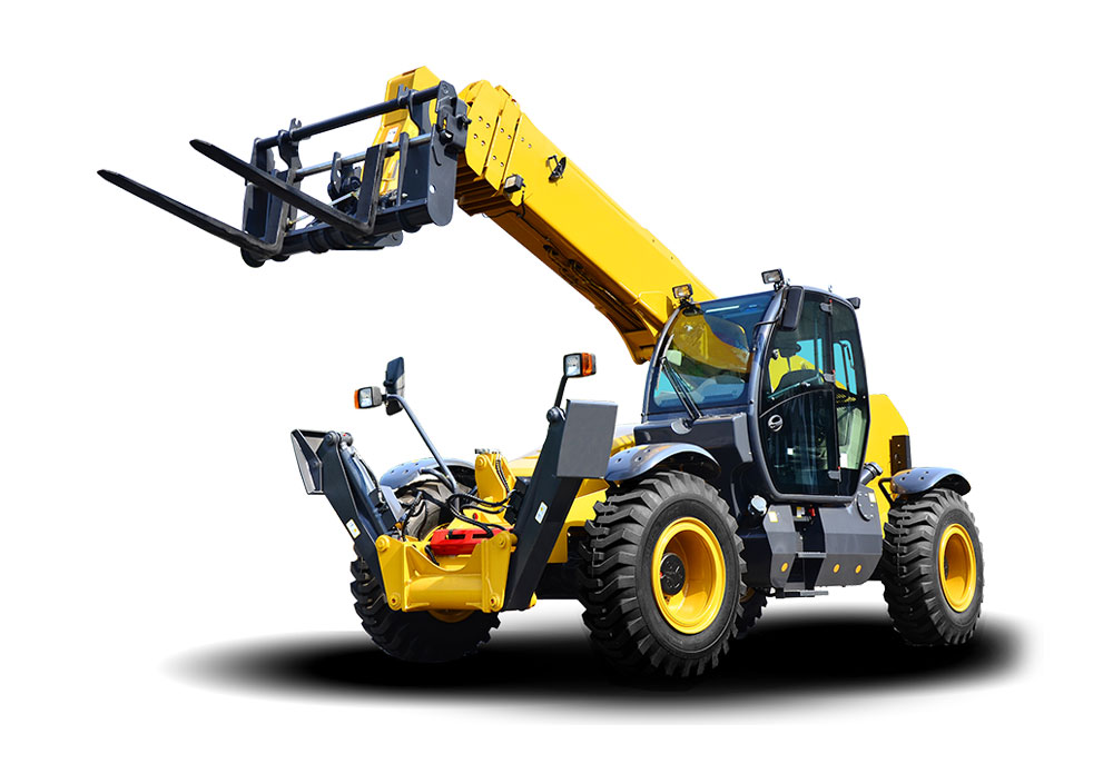 Assembly of telescopic loaders