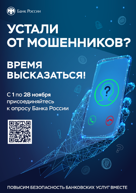 Conduct of a survey on the security of financial services provided by financial and credit organizations